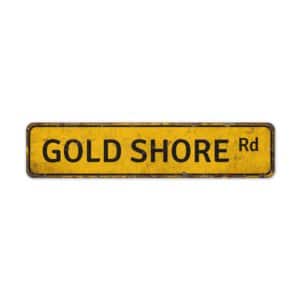 Gold-Shore-Road-Sign-Premium-Quality-Rustic-Metal-Sign-2