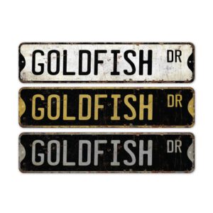 Goldfish-Premium-Quality-Rustic-Metal-Sign-2