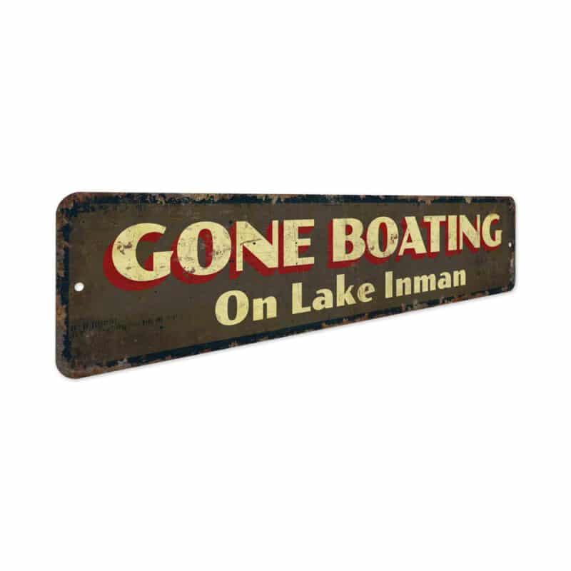 Gone-Boating-on-Lake-Premium-Quality-Rustic-Metal-Sign-3