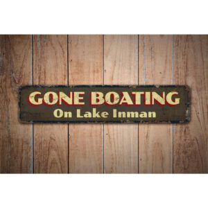 Gone-Boating-on-Lake-Premium-Quality-Rustic-Metal-Sign-Images