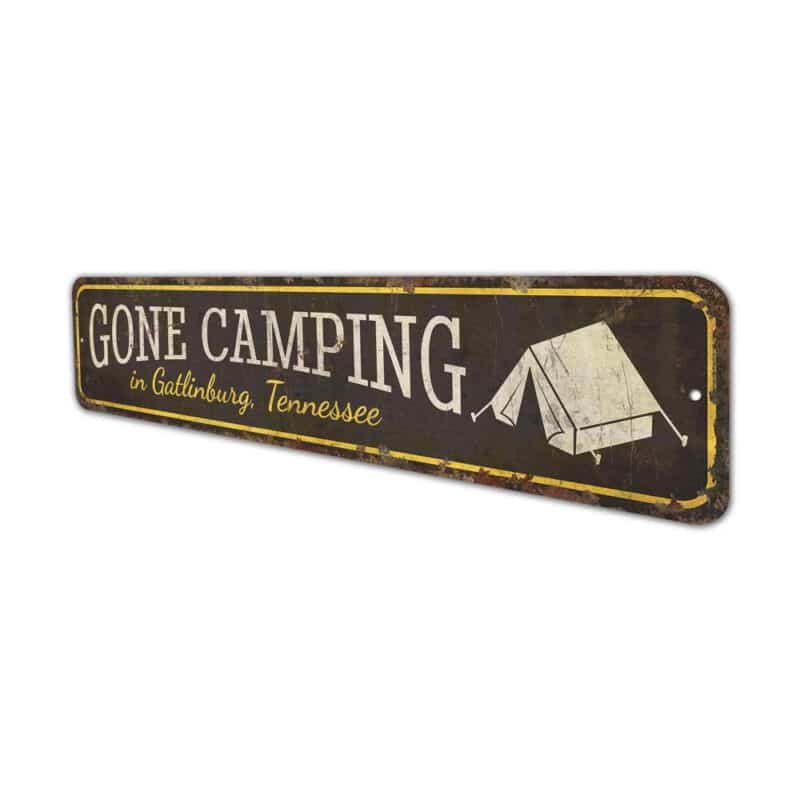 Gone-Camping-Sign-Premium-Quality-Rustic-Metal-Sign-4