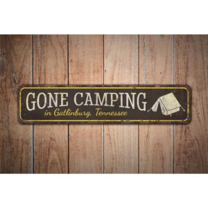 Gone-Camping-Sign-Premium-Quality-Rustic-Metal-Sign-Images