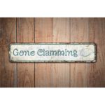 Gone-Clamming-Sign-Premium-Quality-Rustic-Metal-Sign-Images