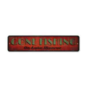 Gone-Fishing-On-Lake-Premium-Quality-Rustic-Metal-Sign-2-1