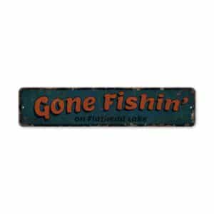 Gone-Fishing-on-Lake-Premium-Quality-Rustic-Metal-Sign-2-2