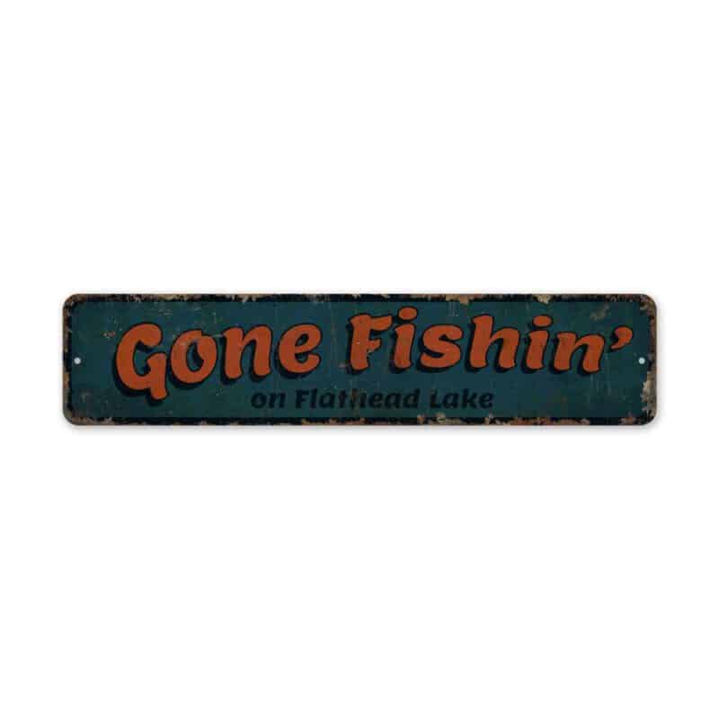 Gone-Fishing-on-Lake-Premium-Quality-Rustic-Metal-Sign-2-2