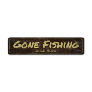 Gone-Fishing-on-Lake-Premium-Quality-Rustic-Metal-Sign-2-3