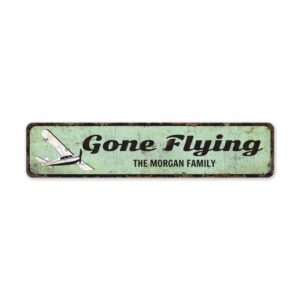 Gone-Flying-Sign-Premium-Quality-Rustic-Metal-Sign-2