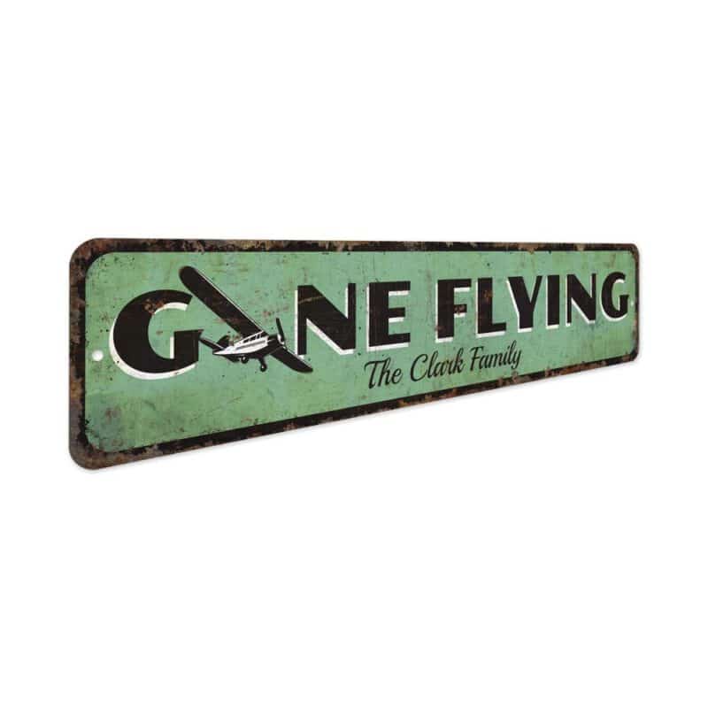 Gone-Flying-Sign-Premium-Quality-Rustic-Metal-Sign-3-1