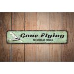 Gone-Flying-Sign-Premium-Quality-Rustic-Metal-Sign-Images