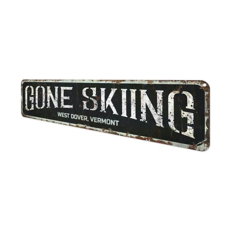 Gone-Skiing-Sign-Premium-Quality-Rustic-Metal-Sign-4