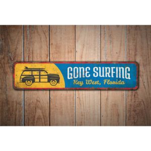 Gone-Surfing-Premium-Quality-Rustic-Metal-Sign-Images