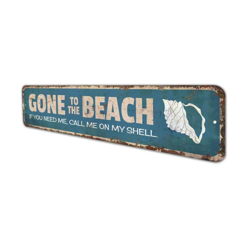 Gone-to-the-Beach-Premium-Quality-Rustic-Metal-Sign-4