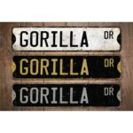 Gorilla-Premium-Quality-Rustic-Metal-Sign-Images