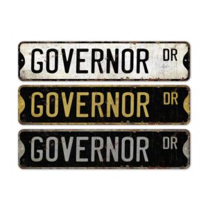 Governor-Premium-Quality-Rustic-Metal-Sign-2