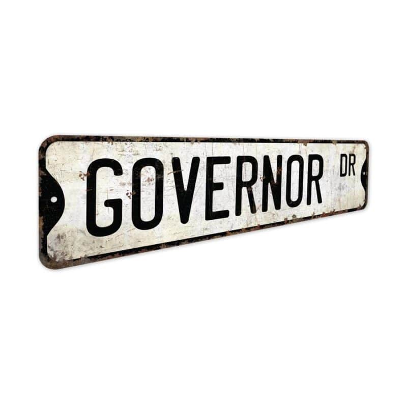 Governor-Premium-Quality-Rustic-Metal-Sign-3