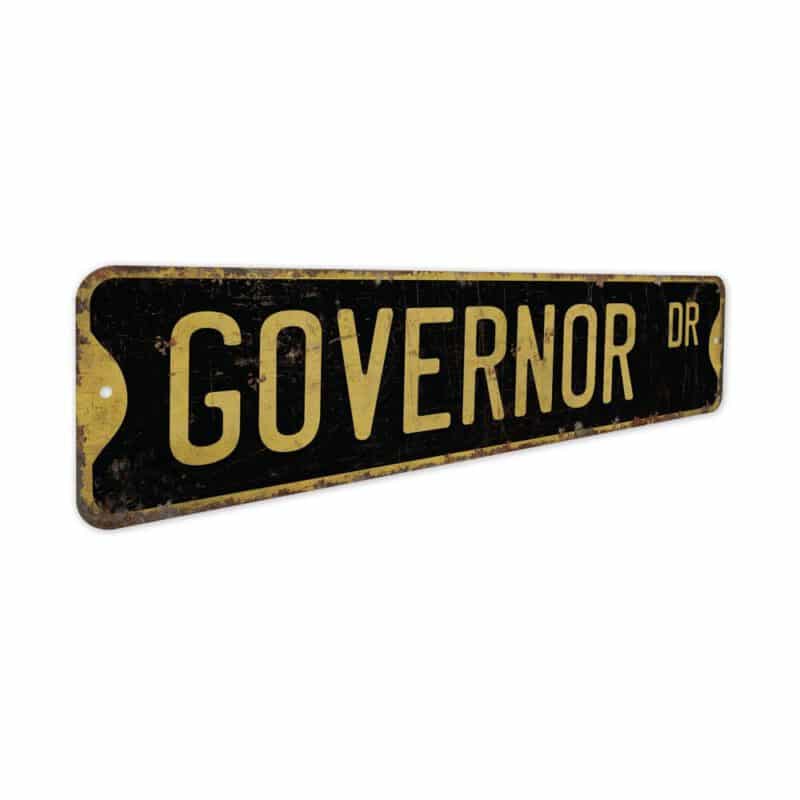 Governor-Premium-Quality-Rustic-Metal-Sign-5