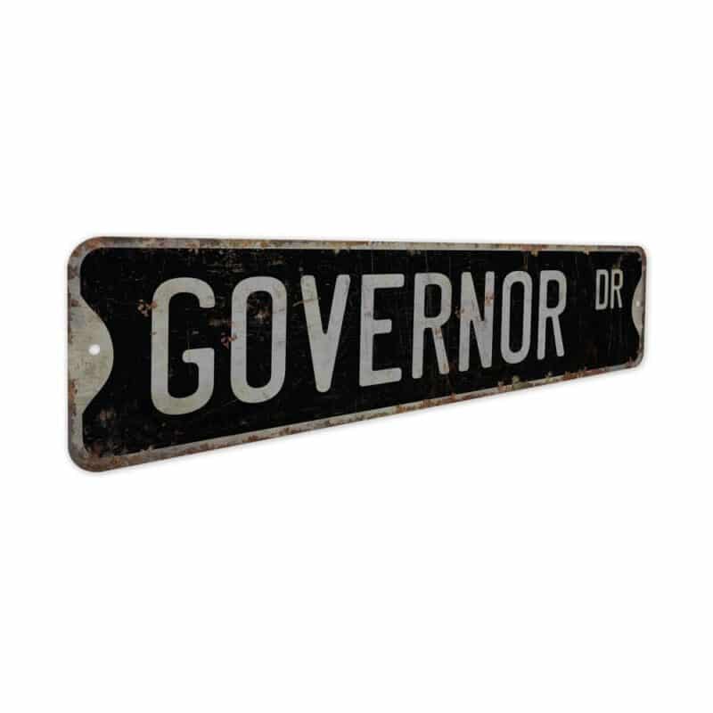 Governor-Premium-Quality-Rustic-Metal-Sign-7