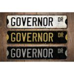 Governor-Premium-Quality-Rustic-Metal-Sign-Images