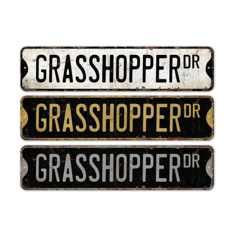 Grasshopper-Premium-Quality-Rustic-Metal-Sign-2