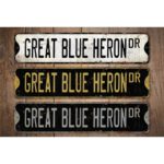 Great-Blue-Heron-Premium-Quality-Rustic-Metal-Sign-Images