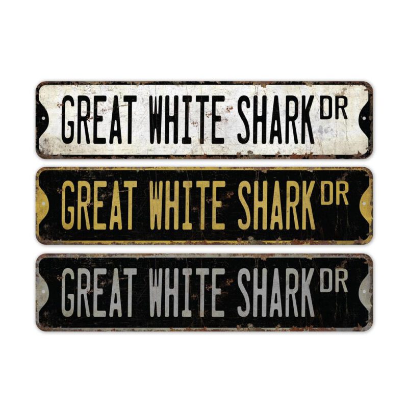 Great-White-Shark-Premium-Quality-Rustic-Metal-Sign-2