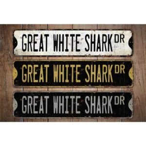 Great-White-Shark-Premium-Quality-Rustic-Metal-Sign-Images