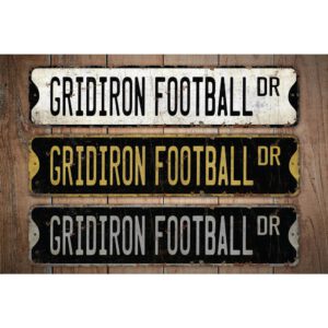 Gridiron-Football-Premium-Quality-Rustic-Metal-Sign-Images