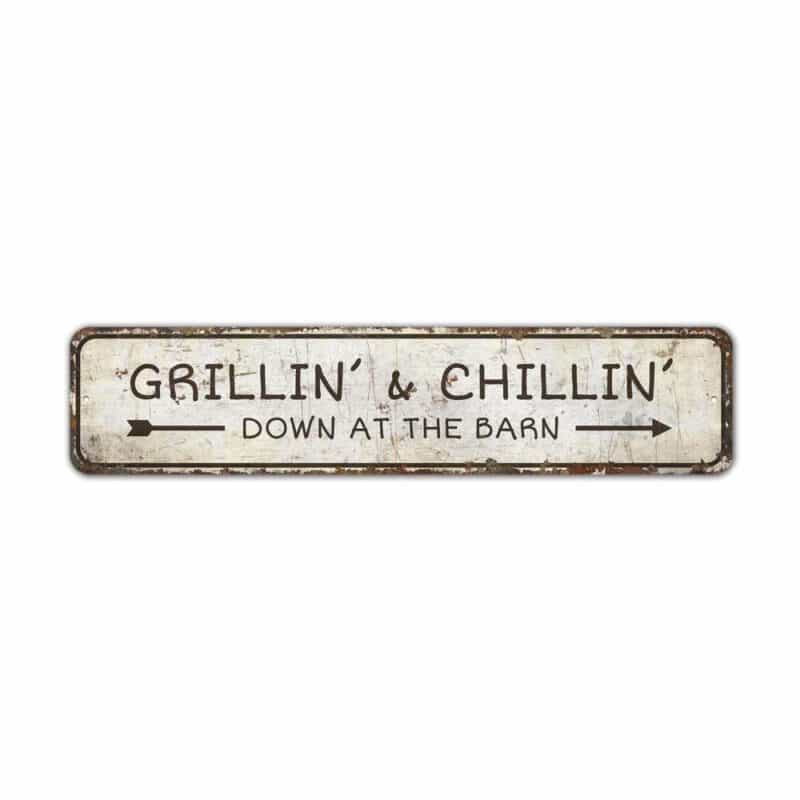 Grillin-And-Chillin-Sign-Premium-Quality-Rustic-Metal-Sign-2