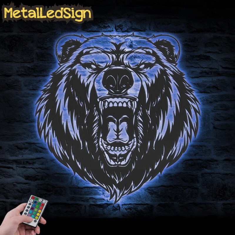 Grizzly-Bear-Metal-Wall-Art-LED-Light-3.jpg