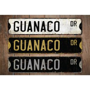 Guanaco-Premium-Quality-Rustic-Metal-Sign-Images