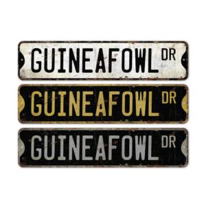 Guineafowl-Premium-Quality-Rustic-Metal-Sign-2