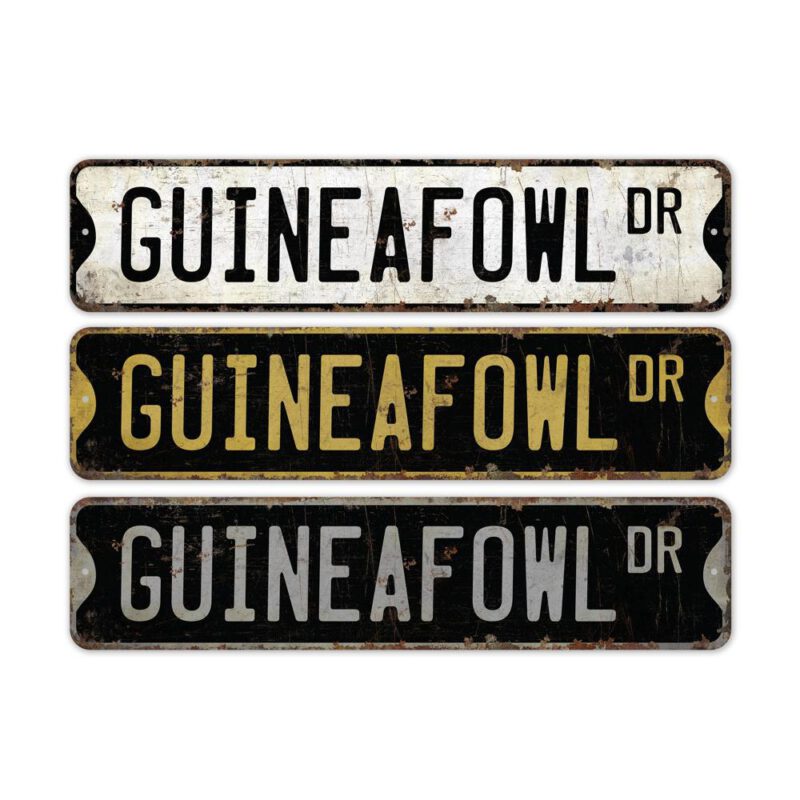 Guineafowl-Premium-Quality-Rustic-Metal-Sign-2