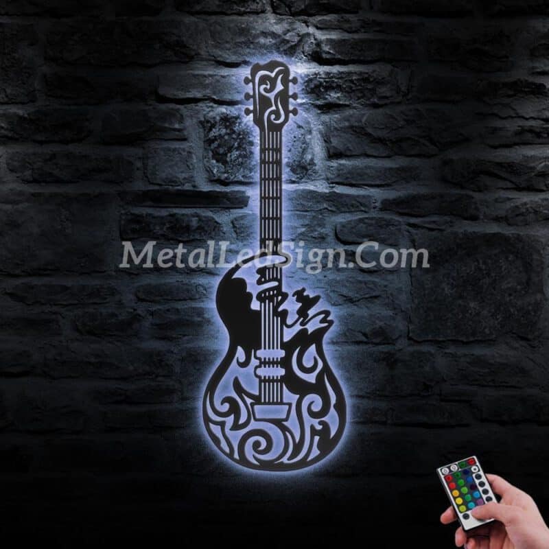 Guitar-Player-Metal-Wall-Art-Led-Light-1