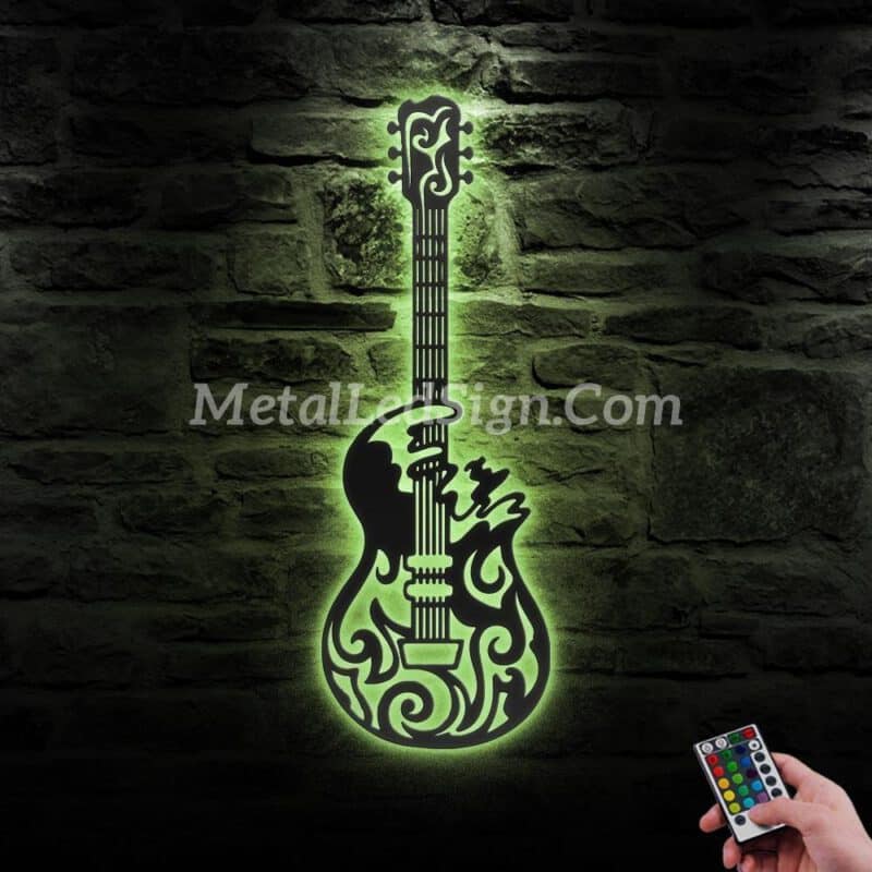 Guitar-Player-Metal-Wall-Art-Led-Light-2