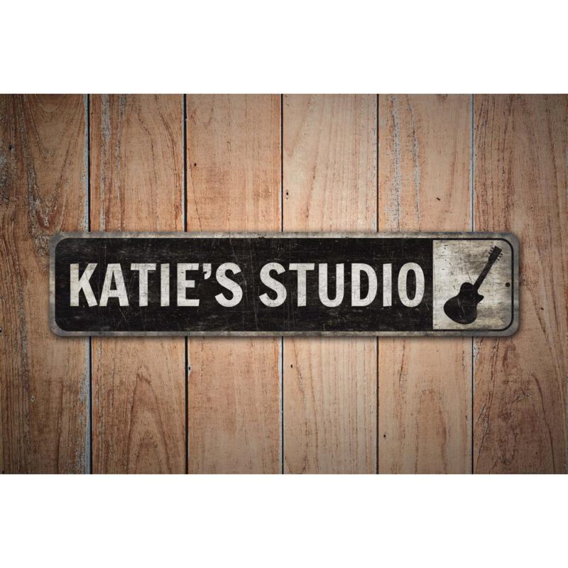 Guitar-Studio-Sign-Premium-Quality-Rustic-Metal-Sign-Images