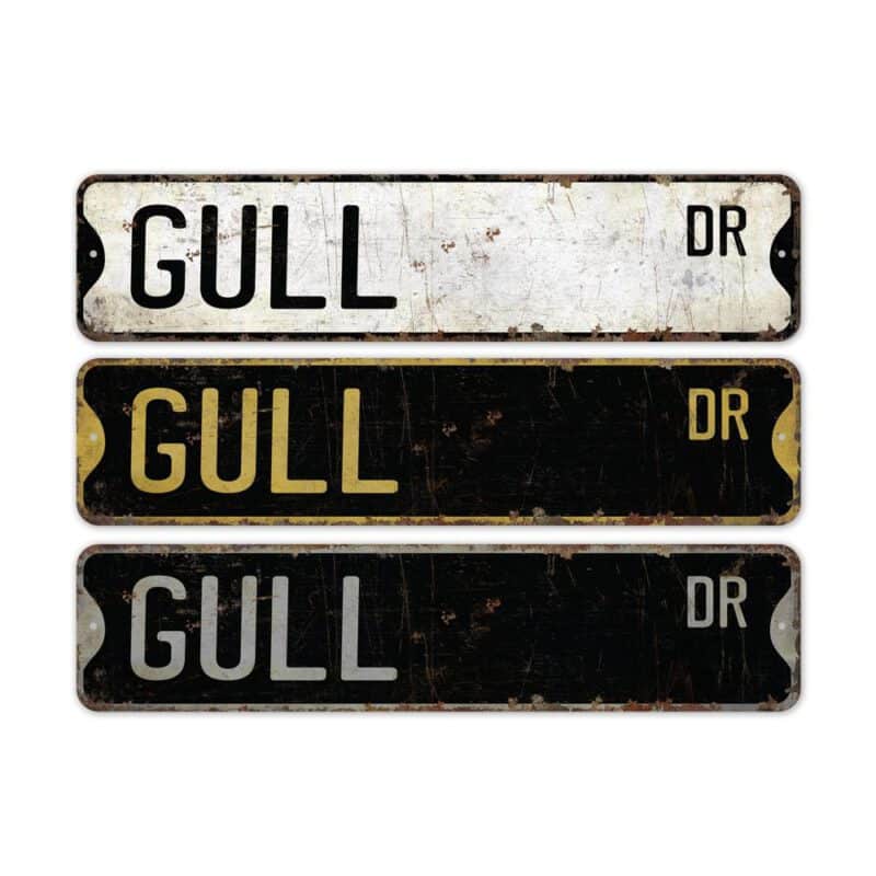 Gull-Premium-Quality-Rustic-Metal-Sign-2