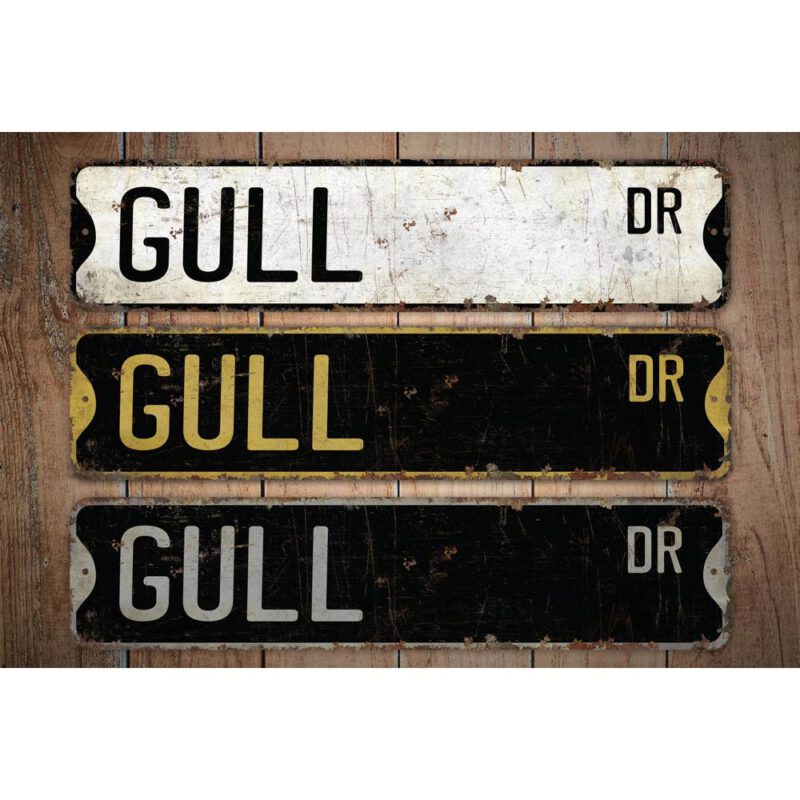 Gull-Premium-Quality-Rustic-Metal-Sign-Images