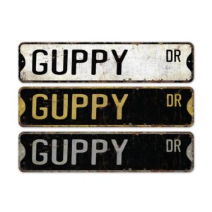 Guppy-Premium-Quality-Rustic-Metal-Sign-2