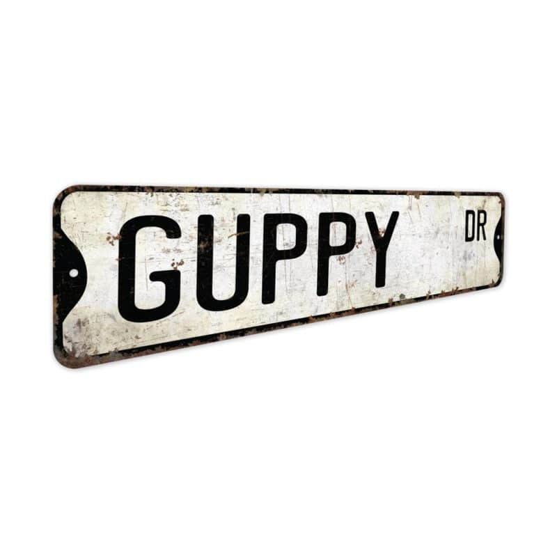 Guppy-Premium-Quality-Rustic-Metal-Sign-3