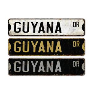 Guyana-Premium-Quality-Rustic-Metal-Sign-2