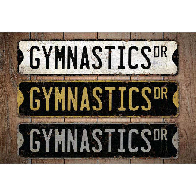 Gymnastics-Premium-Quality-Rustic-Metal-Sign-Images