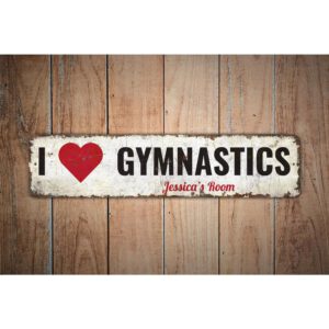 Gymnastics-Sign-Premium-Quality-Rustic-Metal-Sign-Images