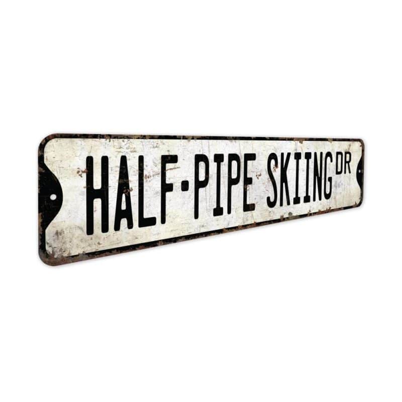 Half-Pipe-Skiing-Premium-Quality-Rustic-Metal-Sign-3