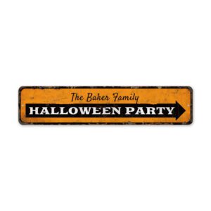 Halloween-Party-Sign-Premium-Quality-Rustic-Metal-Sign-2