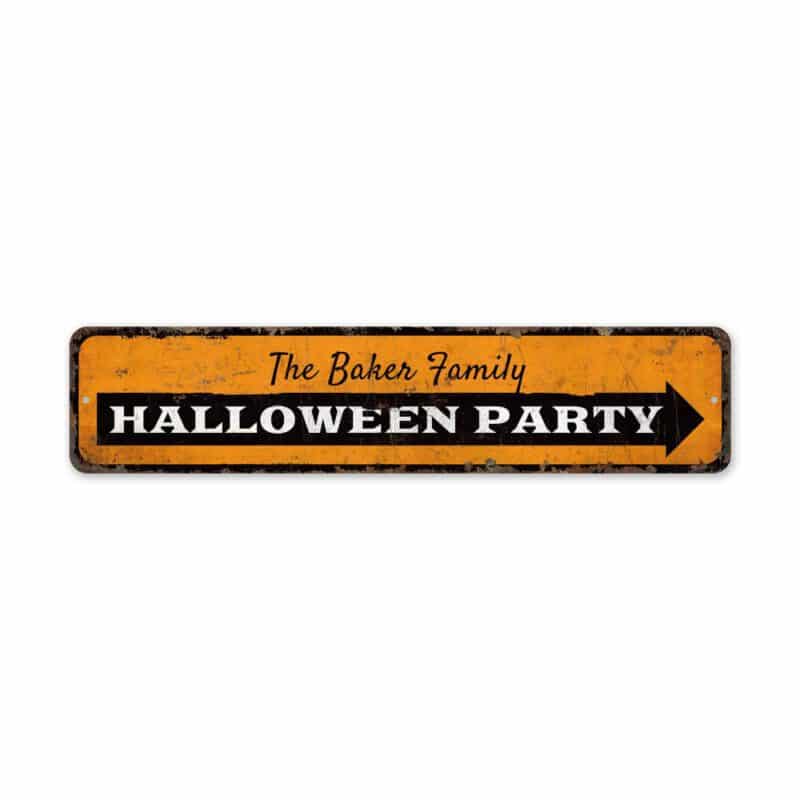 Halloween-Party-Sign-Premium-Quality-Rustic-Metal-Sign-2