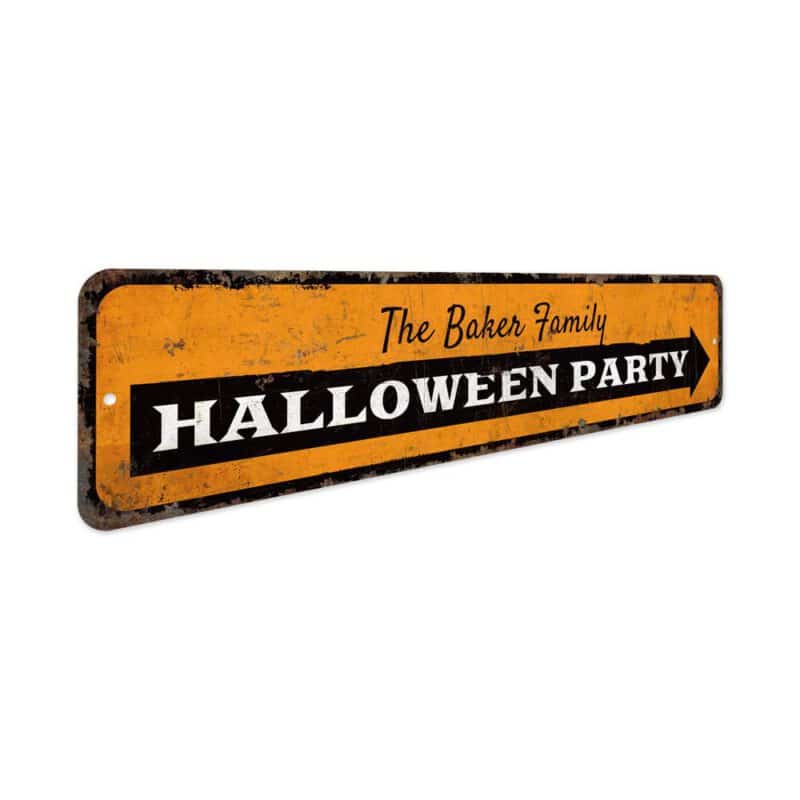 Halloween-Party-Sign-Premium-Quality-Rustic-Metal-Sign-3