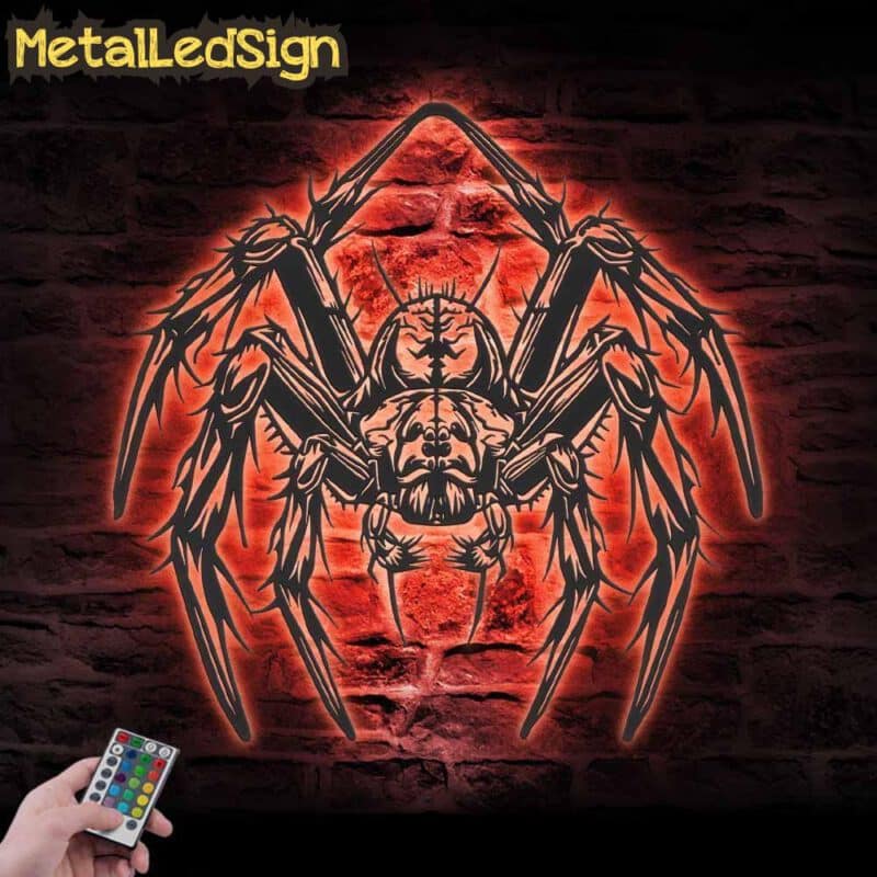 Halloween-Spider-Metal-Wall-Art-Led-Light-5.jpg