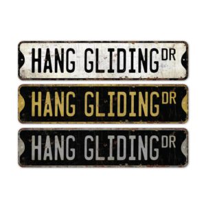 Hang-Gliding-Sign-Premium-Quality-Rustic-Metal-Sign-2