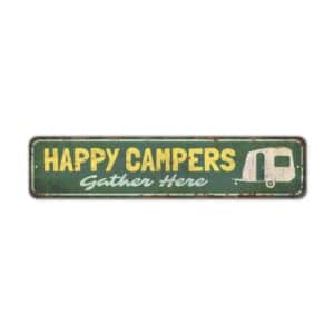 Happy-Campers-Sign-Premium-Quality-Rustic-Metal-Sign-2